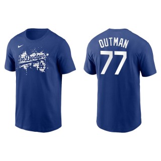 Men's Dodgers James Outman Royal 2021 City Connect Graphic T-Shirt