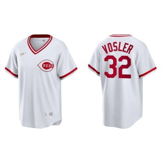 Jason Vosler White Cooperstown Collection Home Jersey