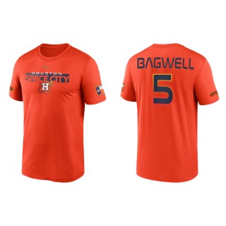 Men's Astros Jeff Bagwell Orange 2022 City Connect Legend T-Shirt