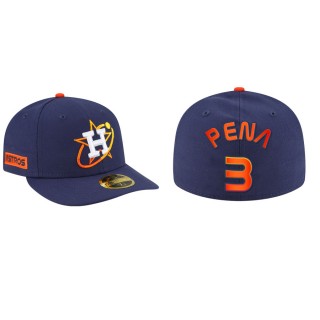 Men's Astros Jeremy Pena Navy 2022 City Connect Fitted Hat