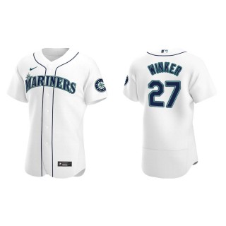 Men's Mariners Jesse Winker White Authentic Home Jersey