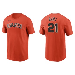 Men's Giants Joey Bart Orange Nike T-Shirt