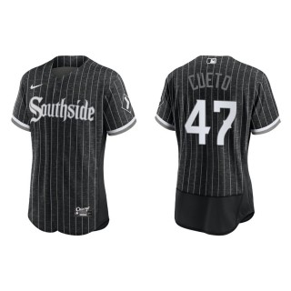 Men's Chicago White Sox Johnny Cueto Black City Connect Authentic Jersey