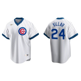 Men's Cubs Jonathan Villar White Cooperstown Collection Home Jersey