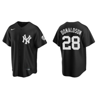 Men's Yankees Josh Donaldson Black Replica Fashion Jersey