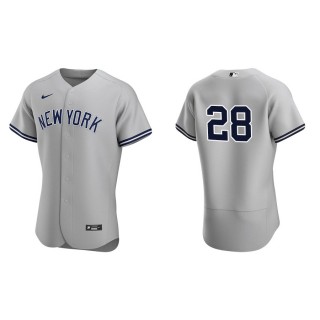 Men's Yankees Josh Donaldson Gray Authentic Road Jersey
