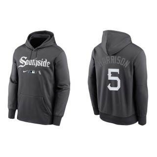 Men's White Sox Josh Harrison Anthracite 2021 City Connect Pullover Hoodie