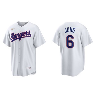 Josh Jung White Cooperstown Collection Home Jersey