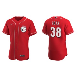 Men's Reds Justin Dunn Scarlet Authentic Jersey