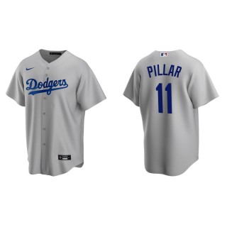 Men's Dodgers Kevin Pillar Gray Replica Alternate Jersey