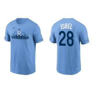 Men's Kyle Isbel Royals Light Blue 2022 City Connect T-Shirt