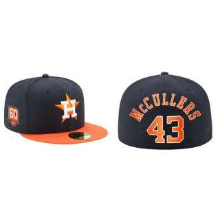 Lance McCullers Astros 60th Anniversary Authentic Fitted Men's Navy Hat