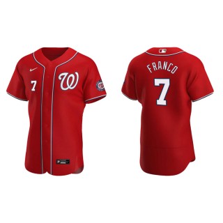Men's Nationals Maikel Franco Red Authentic Alternate Jersey