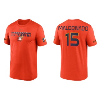 Men's Astros Martin Maldonado Orange 2022 City Connect Legend T-Shirt