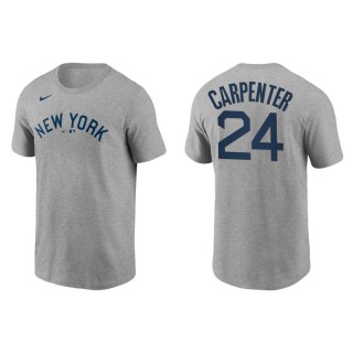 Men's New York Yankees Matt Carpenter Gray Field of Dreams T-Shirt