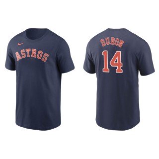 Men's Houston Astros Mauricio Dubon Navy Name & Number T-Shirt