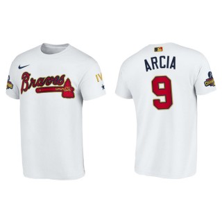 2022 Gold Program Orlando Arcia Braves White Men's T-Shirt