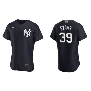 Men's Yankees Phillip Evans Navy Authentic Alternate Jersey