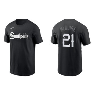 Men's White Sox Reese McGuire Black 2021 City Connect Wordmark T-Shirt