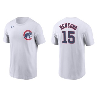 Men's Chicago Cubs Sean Newcomb White Name & Number T-Shirt