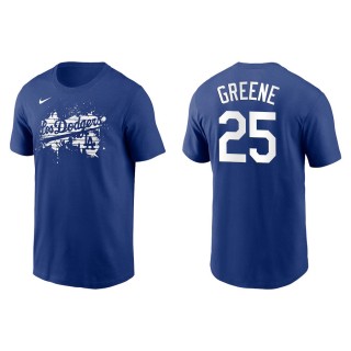 Men's Dodgers Shane Greene Royal 2021 City Connect Graphic T-Shirt
