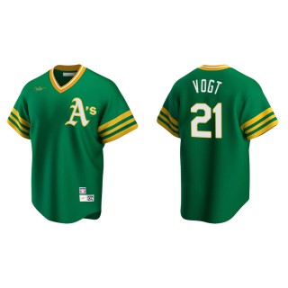 Men's Athletics Stephen Vogt Kelly Green Cooperstown Collection Road Jersey
