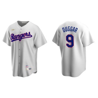 Men's Texas Rangers Steven Duggar White Cooperstown Collection Home Jersey