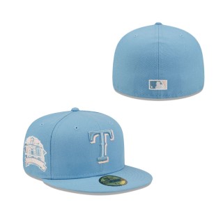 Men's Texas Rangers Light Blue Globe Life Park 59FIFTY Fitted Hat