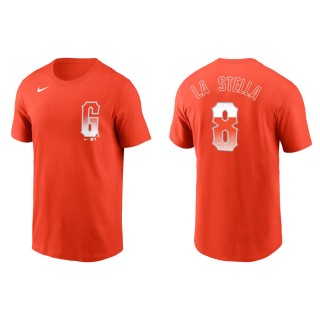 Men's Giants Tommy La Stella Orange 2021 City Connect T-Shirt