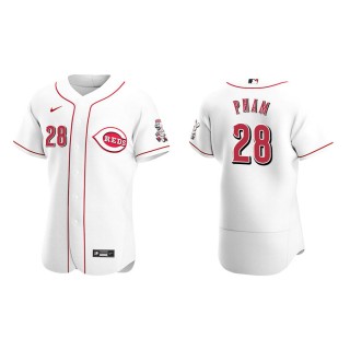 Men's Reds Tommy Pham White Authentic Home Jersey