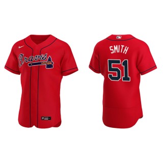 Men's Braves Will Smith Red Authentic Alternate Jersey
