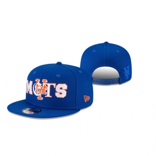 New York Mets Royal Mixed Font 9Fifty Snapback Hat