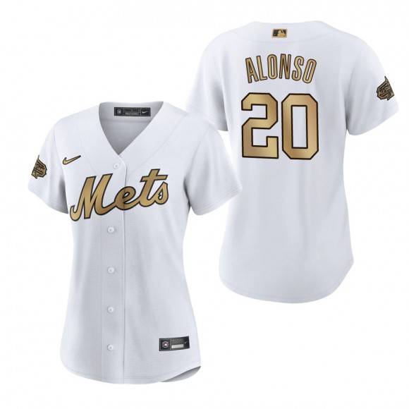 Women's Pete Alonso New York Mets National League White 2022 MLB All-Star Game Replica Jersey