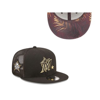 Men's Miami Marlins Black 2022 MLB All-Star Game 9FIFTY Snapback Adjustable Hat