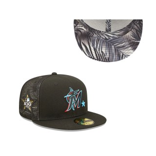 Men's Miami Marlins Black 2022 MLB All-Star Game Workout 59FIFTY Fitted Hat