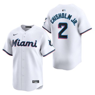 Miami Marlins Jazz Chisholm Jr. White Home Limited Player Jersey