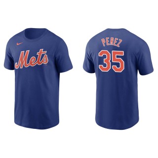 Men's New York Mets Michael Perez Royal Name & Number T-Shirt