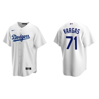 Men's Los Angeles Dodgers Miguel Vargas White Replica Home Jersey