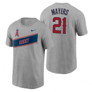 Mike Mayers Angels 2021 Little League Classic Gray T-Shirt