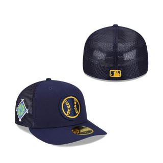 Milwaukee Brewers 2022 Spring Training Low Profile 59FIFTY Fitted Hat Navy