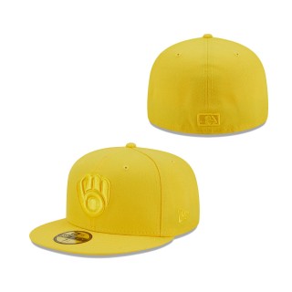 Milwaukee Brewers Icon Color Pack 59FIFTY Fitted Hat Yellow