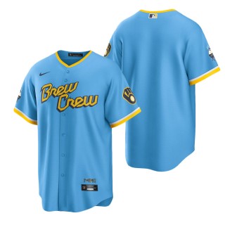 Brewers Powder Blue 2022 City Connect Replica Team Jersey