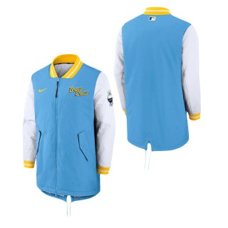 Brewers Powder Blue Authentic Collection 2022 City Connect Full-Zip Dugout Jacket