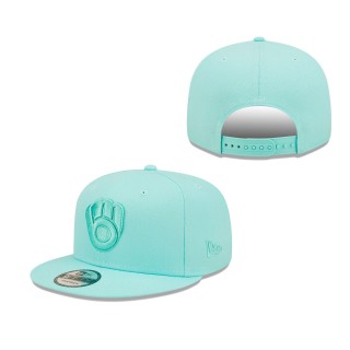 Men's Milwaukee Brewers Turquoise Spring Color Pack 9FIFTY Snapback Hat