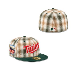 Minnesota Twins Just Caps Plaid 59FIFTY Fitted Hat