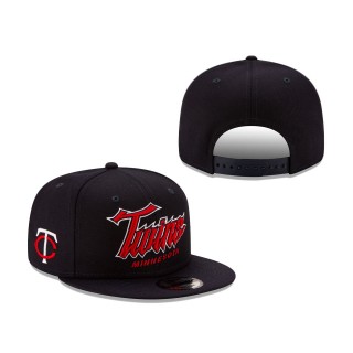 Minnesota Twins Slab Snapback Hat Navy