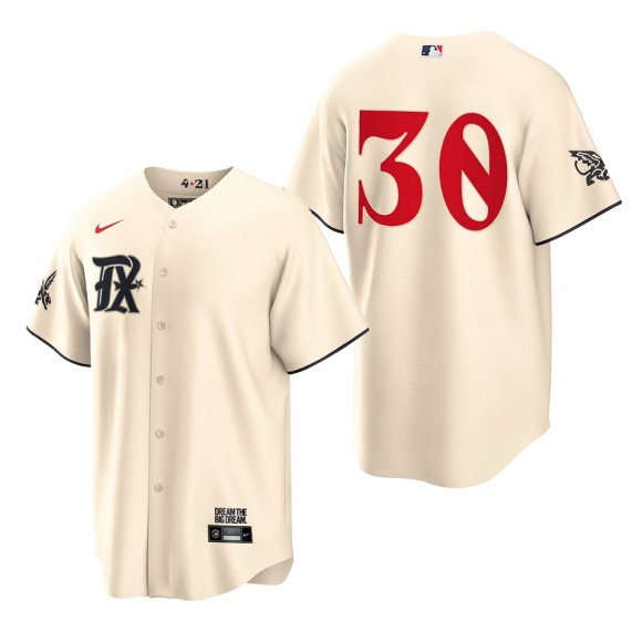 Nathaniel Lowe Rangers Cream City Connect Replica Jersey