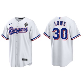 Nathaniel Lowe Texas Rangers White 2023 World Series Replica Jersey