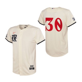 Nathaniel Lowe Youth Rangers Cream City Connect Replica Jersey