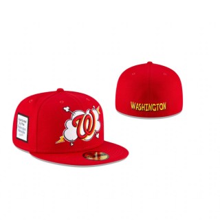 Nationals Cloud Red 59Fifty Fitted Cap